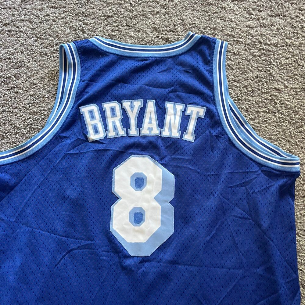 Vintage Nike Los Angeles Lakers Kobe Bryant Jersey #8 Blue Rookie Mens 2XL - Picture 3 of 9